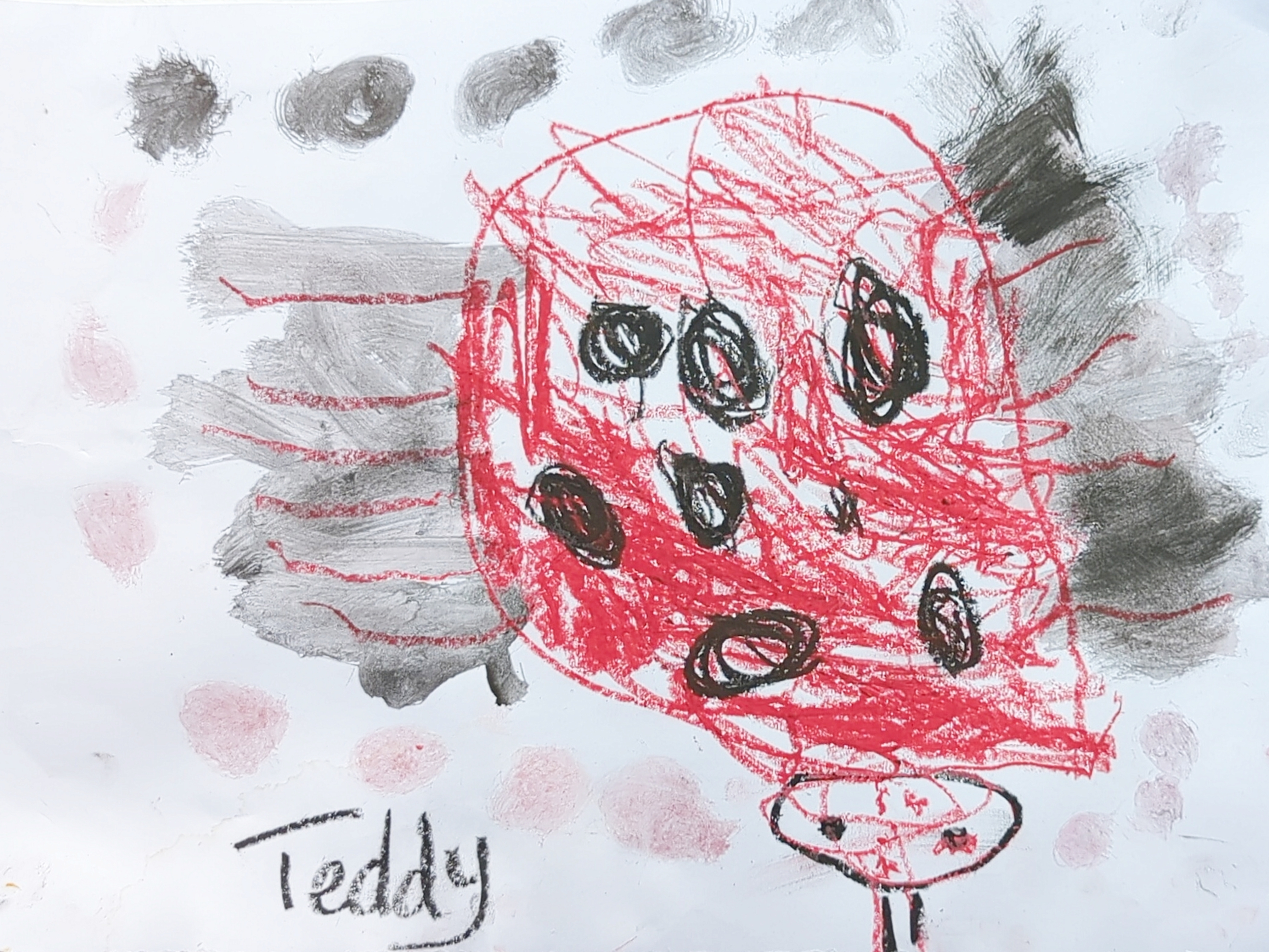 Ladybug in Crayon